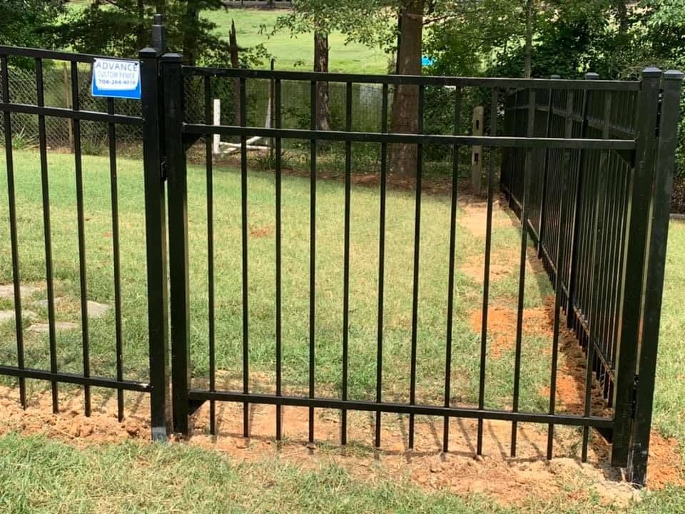 Aluminum fence installation by Advanced Custom Fence in Charlotte, NC, project view 6