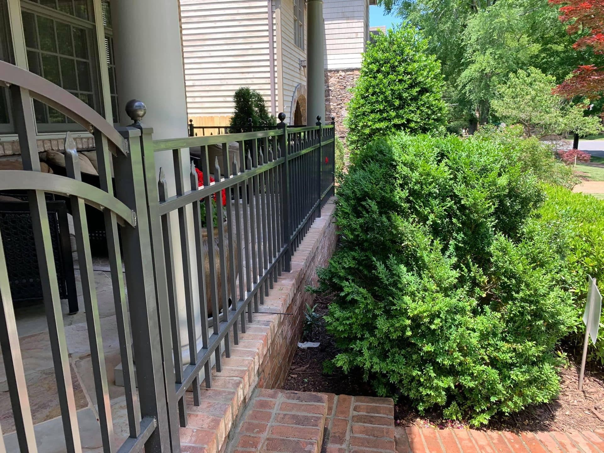 Aluminum fence installation by Advanced Custom Fence in Charlotte, NC, project view 7