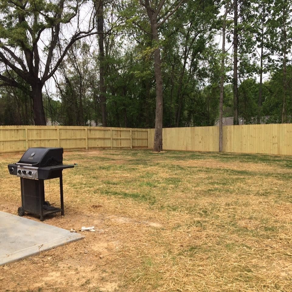 Wood privacy fence installation by Advanced Custom Fence in Charlotte, NC, project view 10