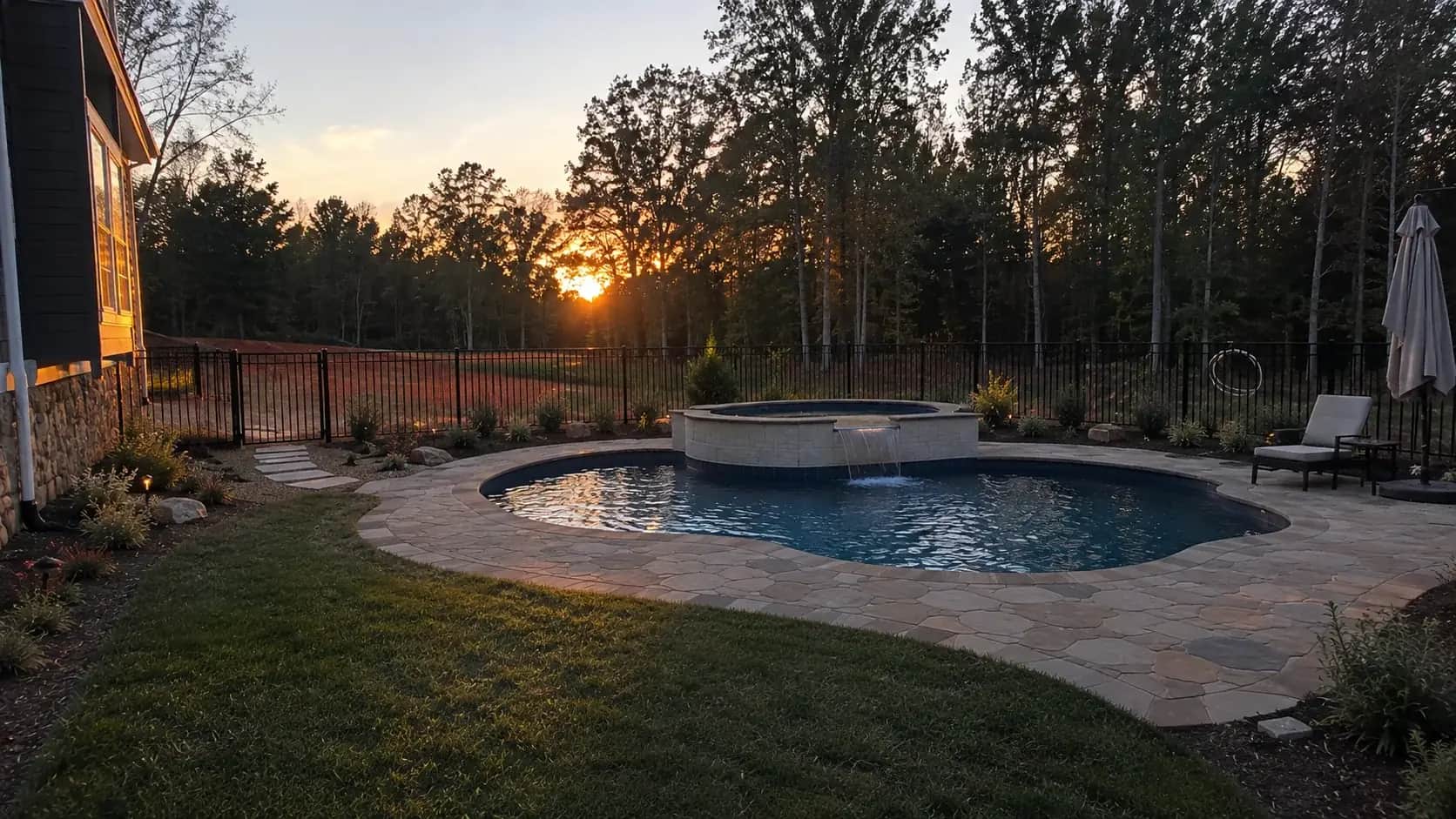 Residential fence installation project by Advanced Custom Fence in Charlotte, NC