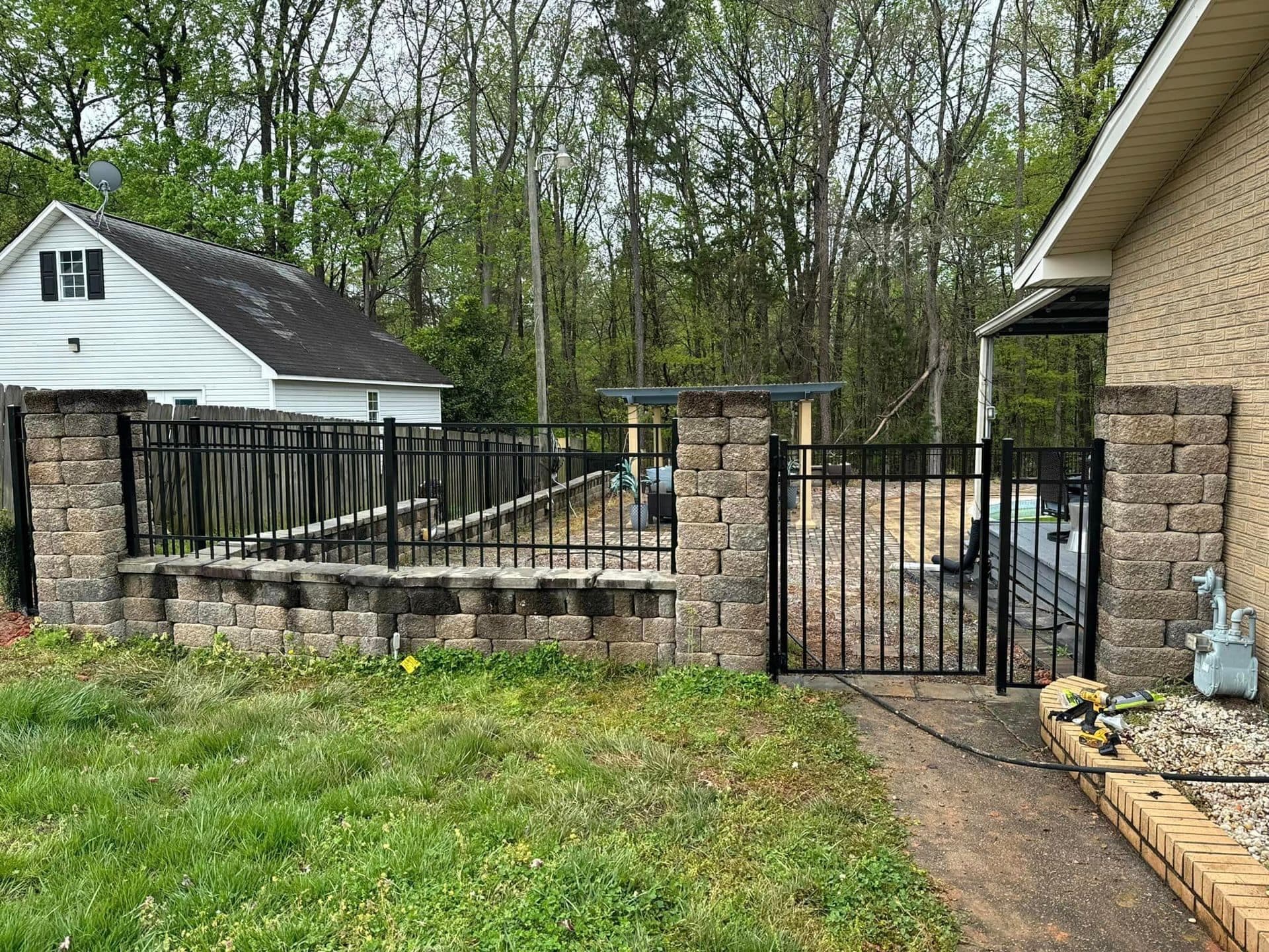 Pool fence installation by Advanced Custom Fence in Charlotte, NC, project view 7